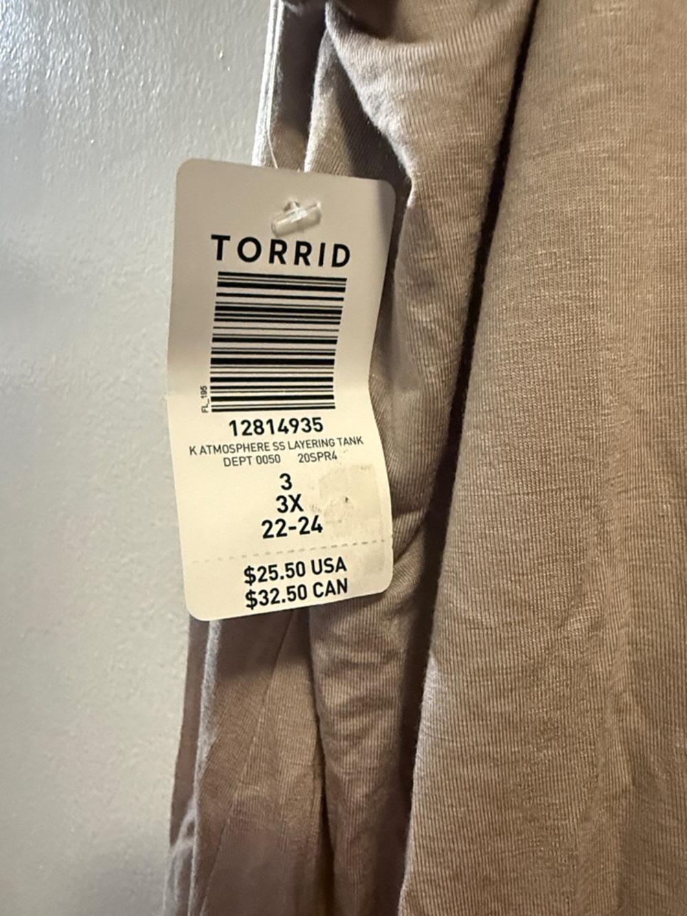 Women's Scoop Neck Tank Top in Taupe - Super Soft - Picture 5 of 5